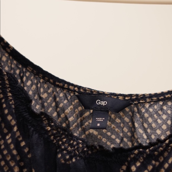 The Gap Short Sleeve Patterned Blouse in Blue S - Picture 2 of 2